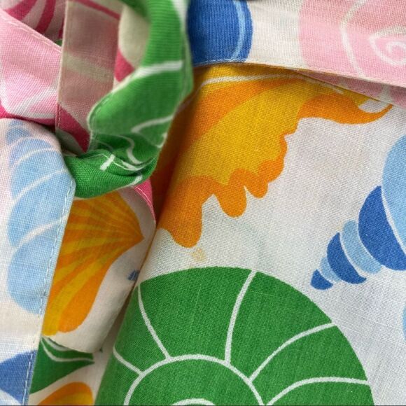 Vintage Pop-O Florida Sz L Pastel Shells Wrap Around Skirt - Picture 13 of 15
